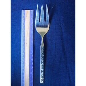 International Decorator Stainless Steel Cold Meat Fork- Discont Forecast Pattern